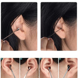 Ensemble d'outils de cueillette d'oreille en acier inoxydable