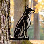 Chiot de Silhouette de Chien en Métal