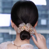 Élastiques à cheveux en cristal pour gros intestin