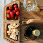 Table à Vin Portable en Bois pour Pique-nique