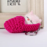 Porte-clés Chaton endormi mignon