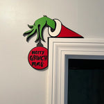 Coin de porte de Noël du Grinch