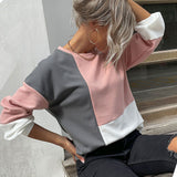 Sweat gaufré color block