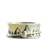 Continuez à grimper Bague en argent