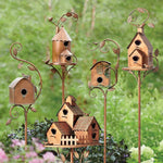 Décoration de nichoir de jardin en métal créatif