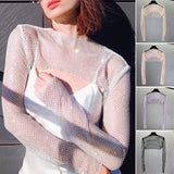 Haut de Cape de Protection Solaire en Diamant Maillé