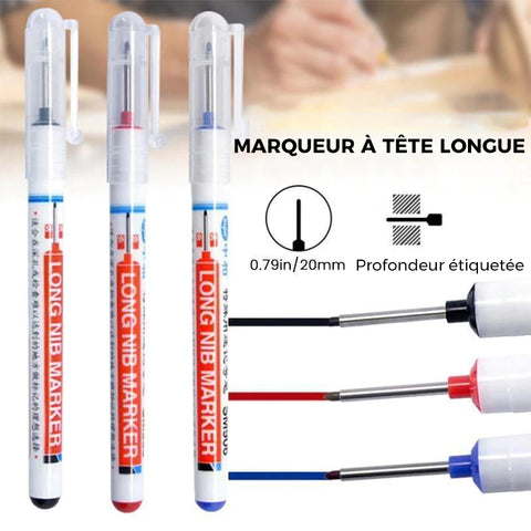 Marqueur Multi-usages pour Le Travail du Bois à Tête Longue