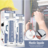 Mastic liquide étanche et résistant aux hautes températures
