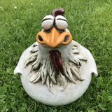 Artisanat en Résine de Poule aux Gros Yeux