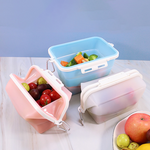 Boîte de rangement pliable en silicone pour aliments