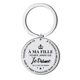 Porte-clés en acier inoxydable