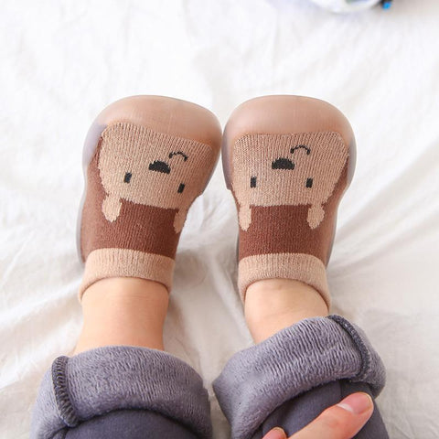 Chaussettes antidérapantes pour bébés Animaux adorables