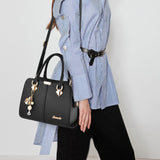 Sac à main mignon de couleur unie à la mode pour dames