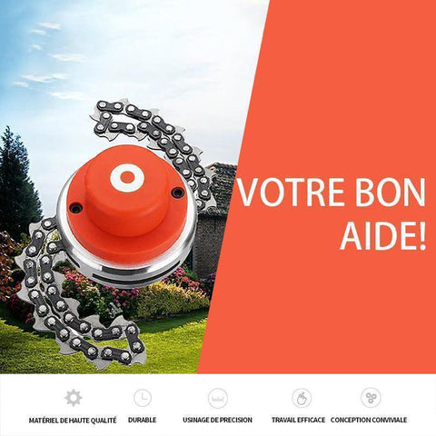 Remplacement de tête d'herbe de chaîne