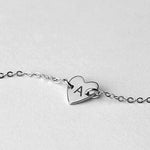 Bracelet de l'alphabet en acier inoxydable