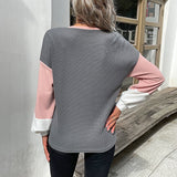 Sweat gaufré color block