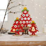 Mini Ensemble d’Arbre de Noël en Bois de Bricolage