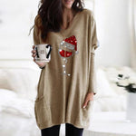 T-shirts femme verre à vin de Noël