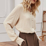 Chemise ample à boutonnage simple