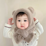 Bonnet avec écharpe intégré pour bébé