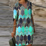 Robe vintage à col en V