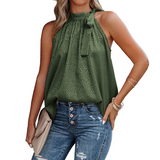 Débardeur sans manches imprimé léopard dos nu