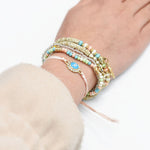 Bracelets de perles de riz multicouches