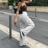 Jean cargo coupe droite