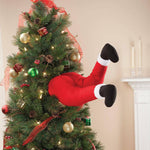 Décoration de jambes de Père Noël