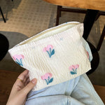 Trousse de maquillage florale mignonne