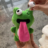 Porte-clés animal mignon grenouille en peluche