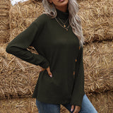 Pull en maille avec braguette boutonnée