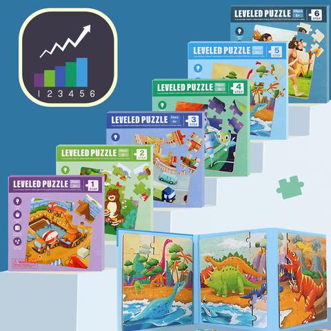 Livre de Puzzle Magnétique 3-en-1