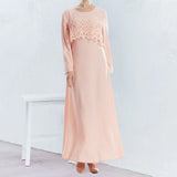 Robe Deux Pièces En Fausse Dentelle