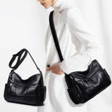 Sac à bandoulière élégant et décontracté en cuir souple