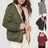 Manteau Matelassé Thermique Léger en Molleton d'Agneau