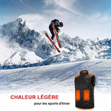 Gilet chauffant unisexe