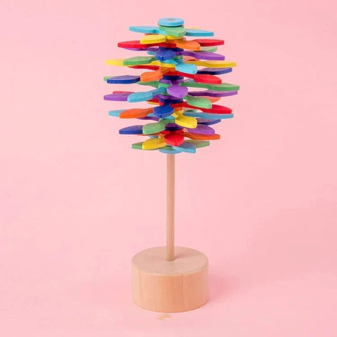 🎁 Jouet de Soulagement du Stress en Bois Lollipop