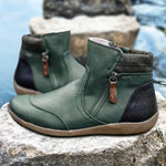 Bottes zippées imperméables pour femmes