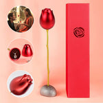Boîte à bijoux en alliage d'aluminium avec rose