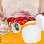 Les aliments jetables couvrent des sacs de conservation frais