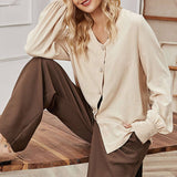 Chemise ample à boutonnage simple