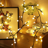 Guirlande Lumineuse en Rotin Branche