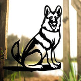 Chiot de Silhouette de Chien en Métal