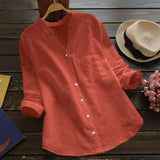 Chemisier ample décontracté uni