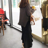 Pantalon Jupe en Molleton Irrégulier