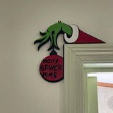 Coin de porte de Noël du Grinch