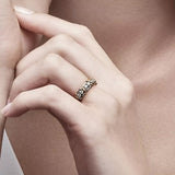 Bague Diamant Croix Pleine Moissanite