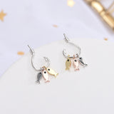 Boucles d'oreilles petits pompons de poisson