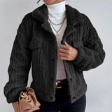 Veste en peluche à revers